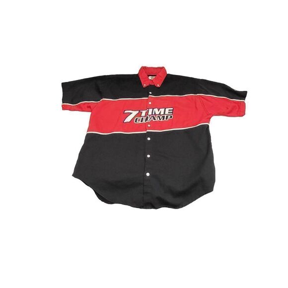 Winners Circle Large Mens Dale Earnhardt 7th Time Champ Collared Button Up Racin - Picture 1 of 8